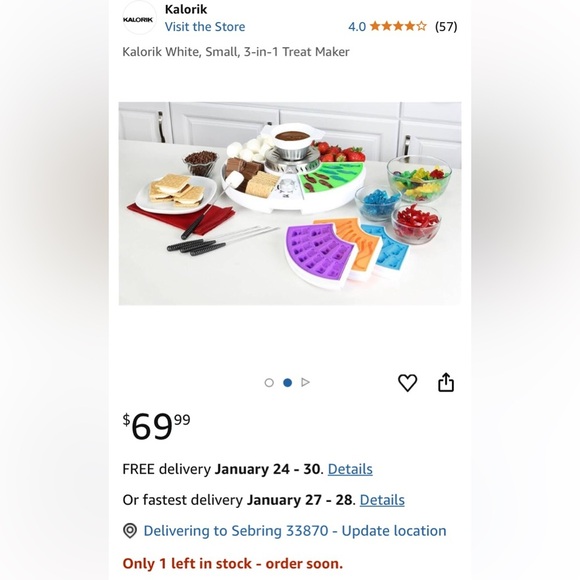 Kalorik 3-In-1 S’mores & Treat Maker Indoor Winter Fun Makes Gummies & Candy - Picture 13 of 17
